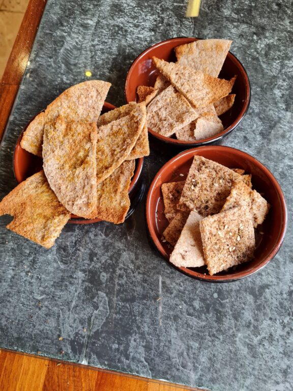 Pitta Chips Cooking with Fi